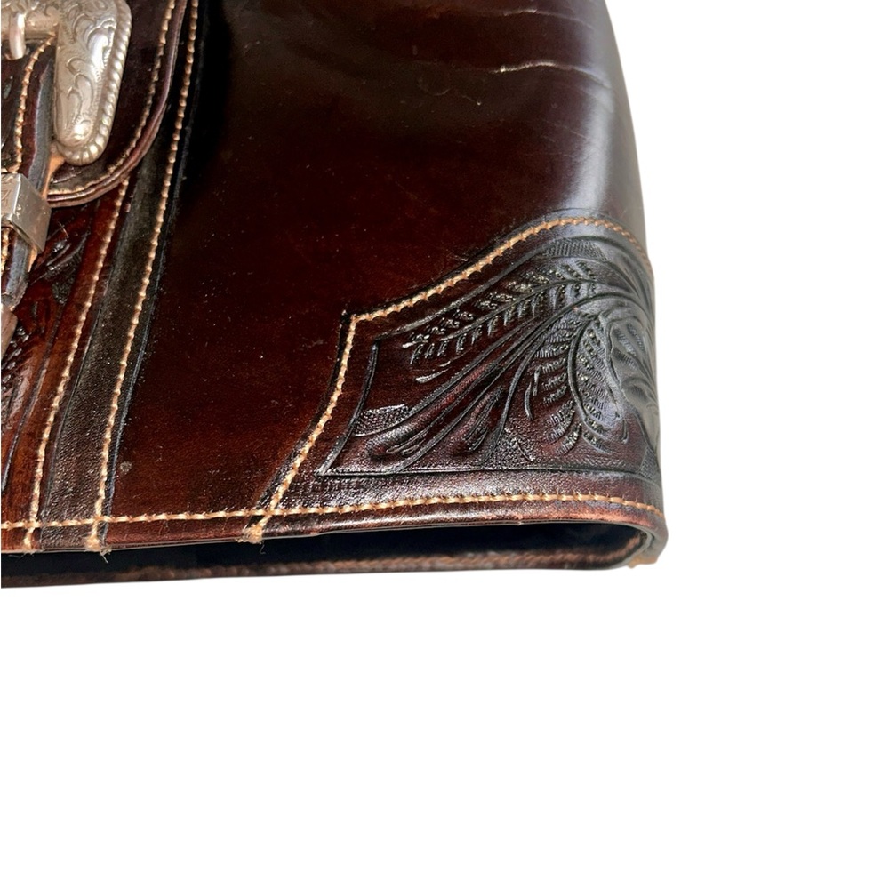 American West Brown Leather Shoulder Bag - Picture 5 of 13